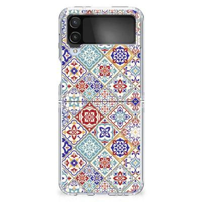 Samsung Galaxy Z Flip 4 | TPU | Siliconen hoesje | Tiles Color Samsung Galaxy Z Flip 4 | TPU | Siliconen hoesje | Tiles Color