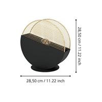 Eglo Design tafellampMumbles zwart met goud - 43813 - thumbnail