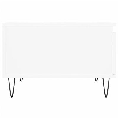 Salontafel 55x55x36,5 cm bewerkt hout wit