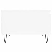Salontafel 55x55x36,5 cm bewerkt hout wit - thumbnail