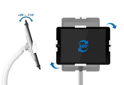 Manhattan Zubehör TFT/LCD-TV Tabletstandaard Universeel 20,1 cm (7,9) - 27,9 cm (11) - thumbnail