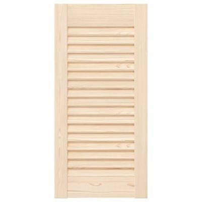 VidaXL Kastdeur met lamellen 61,5x29,5 cm massief grenenhout VidaXL Kastdeur met lamellen 61,5x29,5 cm massief grenenhout