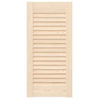 VidaXL Kastdeur met lamellen 61,5x29,5 cm massief grenenhout - thumbnail