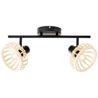 Brilliant Houten plafondlampNorah 2-lichts - 99738/76 - thumbnail