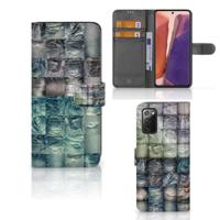Wallet Case met Pasjes Samsung Galaxy Note 20 Spijkerbroeken - thumbnail