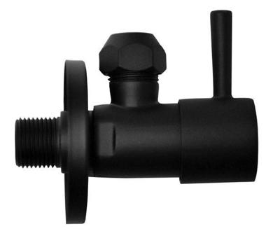 Wiesbaden Hoekstopkraan Riko Minimal 3/8x10 Inclusief Rozet Mat Zwart Wiesbaden Hoekstopkraan Riko Minimal 3/8x10 Inclusief Rozet Mat Zwart