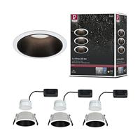 Paulmann 93402 Cole Coin Inbouwlamp Set van 3 stuks LED 6 W Wit, Zwart - thumbnail