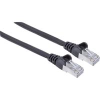 Intellinet 740876 RJ45 Netwerkkabel, patchkabel CAT 6A S/FTP 3.00 m Zwart Folie afscherming, Afscherming gevlochten, Afgeschermd, Halogeenvrij 1 stuk(s) - thumbnail