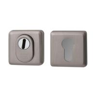 Hardbrass QBE SKG3 veiligheidsrozetten vierkant met kerntrekbeveiliging - PVD Inox - thumbnail