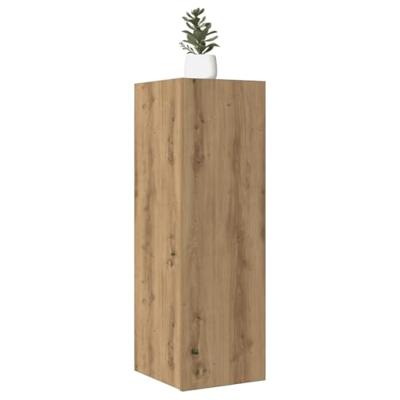 Tv-meubelen 2 st 30,5x30x90 cm bewerkt hout artisanaal eiken