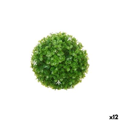 Decoratieve plant Ibergarden Plastic Blommor Lakens Klot 17 x 17 x 17 cm (12 Stuks)