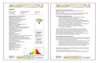 LED Lamp Diamant goud 8W 370 lumen 1900K E27 dimbaar 55010 zacht warm licht - thumbnail