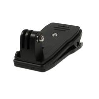Shop4 - Actioncam Klem - Knijpklem voor Rugzak, Riem of Pet Zwart - thumbnail
