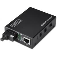 DIGITUS WDM mediaconverter - singlemode - Fast Ethernet - RJ45 / SC - BiDi - Tx1550nm / Rx1310nm - Tot 20 km - Zwart - thumbnail