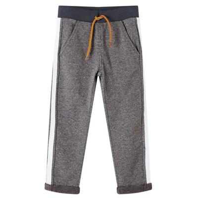 Kinderjoggingbroek 104 gemleerd donkergrijs Kinderjoggingbroek 104 gemleerd donkergrijs