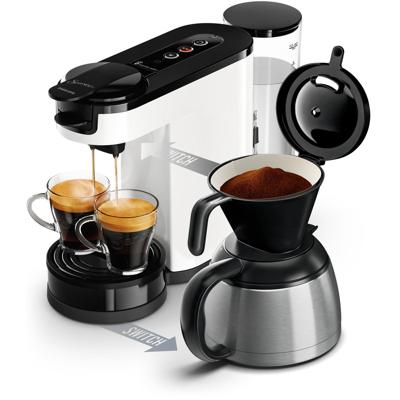 Coffee Machine 2 in 1 senseo switch Philips HD6592/05, 2 in 1 met filter en pod, geïsoleerde verzen, crema plus