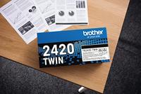 Brother Tonercassette TN-2420TWIN TN2420TWIN Origineel Zwart 3000 bladzijden - thumbnail
