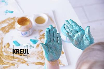 Creativ Company Mucki vingerverf, zilver metallic, 150 ml/ 1 doosje