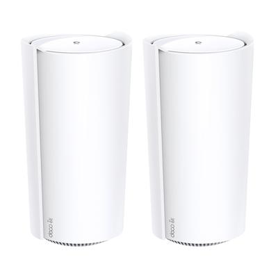 TP-Link Deco XE200 V1 - WLAN-systeem (2 routers) - tot 6.500 sq.ft - mesh - 10 GigE - WLAN 6E - Wi-Fi 6 - Multi-Band