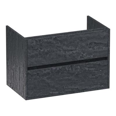 Brauer Adore - Onderkast - 80 cm - met 2 Softclose Lades Greeploos en 1 Sifon Uitsparing - Damascus