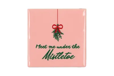 Tegeltje Mistletoe 10x10x1cm