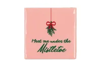 Tegeltje Mistletoe 10x10x1cm - thumbnail