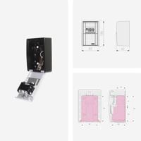 Sleutelkastje voor wandmontage - ABUS - 787 LED BIG KeyGarage B - Opbergruimte voor maximaal 38 sleutels - Verlichte wijzerplaten - Weerbescherming - thumbnail