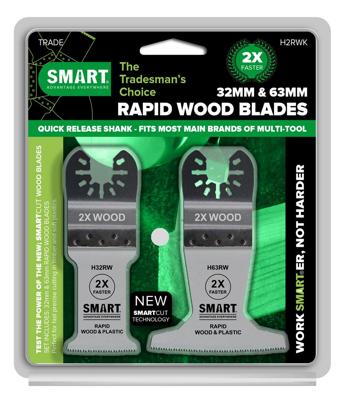 SMART blades UN TRA 2st Blad assorti snelsnij hout voor multitool