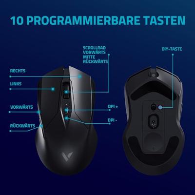 Rapoo V20PRO Draadloze Dual-Mode Gaming Muis Zwart Rapoo V20PRO Draadloze Dual-Mode Gaming Muis Zwart