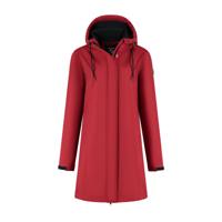 Travelin&apos; Women - Softshell jack - Rood - Maat XL - thumbnail