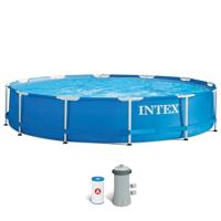 Zwembad Verwijderbaar Intex 366 x 76 x 366 cm 6503 L - thumbnail