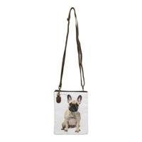 Canvas Crossbody Tas Franse Buldog (23 x 18 cm) - thumbnail