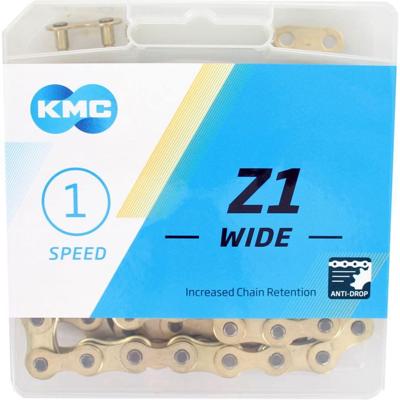 KMC ketting 1/2-1/8 112 1v z1 goud bmx/track