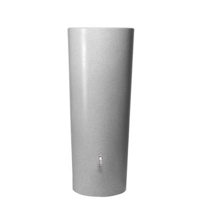 Garantia design regenton zilver 350 liter met bloembak - thumbnail