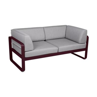 Fermob Bellevie Club 2-zits loungebank Black Cherry - Flannel