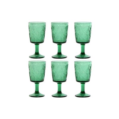 Set van bekers Home ESPRIT Groen Kristal 285 ml (6 Stuks) Set van bekers Home ESPRIT Groen Kristal 285 ml (6 Stuks)