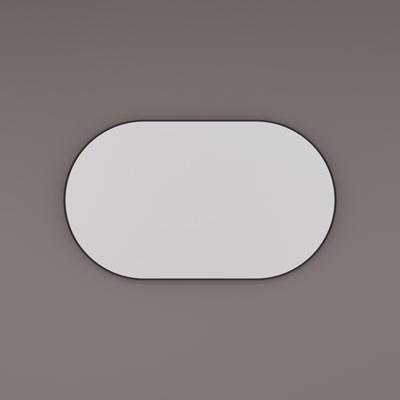 Spiegel Hipp Design SPV 8600 Ovaal Met Frame Mat Zwart (Alle Maten)
