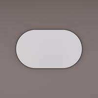 Spiegel Hipp Design SPV 8600 Ovaal Met Frame Mat Zwart (Alle Maten) - thumbnail