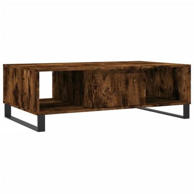 Salontafel 104x60x35 cm bewerkt hout gerookt eikenkleurig