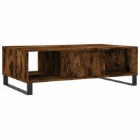Salontafel 104x60x35 cm bewerkt hout gerookt eikenkleurig - thumbnail