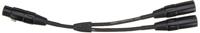 Roland RCC-YC-XF2XM Black Series XLR female - 2x XLR male 15 cm - thumbnail