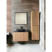 Badmeubel Casajoy Bold Onderkast 80 cm Met Strepen Eiken Met Topblad Donkergrijs Casajoy - thumbnail