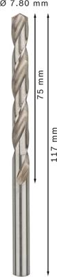 Bosch Accessoires Metaalboren HSS-G, Standard 7,8 x 75 x 117 mm 10st - 2608585506 Bosch Accessoires Metaalboren HSS-G, Standard 7,8 x 75 x 117 mm 10st - 2608585506