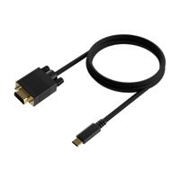 Adapter USB-C naar DisplayPort Aisens A109-0692 Zwart 80 cm - thumbnail