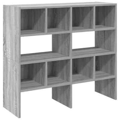 VidaXL Schoenenrekken 2 st stapelbaar 89,5x30x40 cm grijs sonoma eiken VidaXL Schoenenrekken 2 st stapelbaar 89,5x30x40 cm grijs sonoma eiken