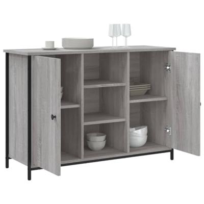 Dressoir 100x35x70 cm bewerkt hout grijs sonoma Dressoir 100x35x70 cm bewerkt hout grijs sonoma