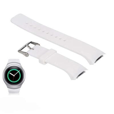 Effen kleur polsband horloge band voor Galaxy Gear S2 R720 (wit)