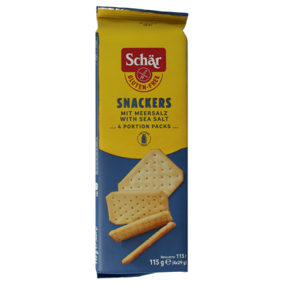 Schar Snackers hartige koek glutenvrij 115 Gram