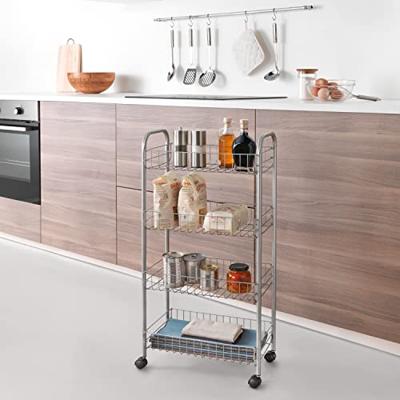 Metaltex Keuken/Badkamer Opbergtrolley Ascona 41x23x84 cm Wieltjes Metaltex Keuken/Badkamer Opbergtrolley Ascona 41x23x84 cm Wieltjes