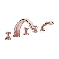 Badrandkraan Sapho Antea 3-kruisgreep Mengkraan Compleet 5-gats Rose Goud Sapho - thumbnail